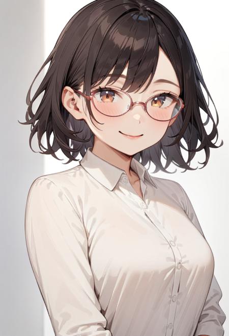 oval metal frame glasses2 SDXL