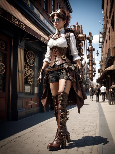 Gearbound Steampunk Chic SDXL版本SDXL part 1 (ID: 427944)