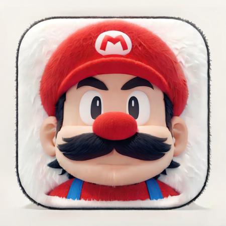 Plush square icon 毛绒方圆图标