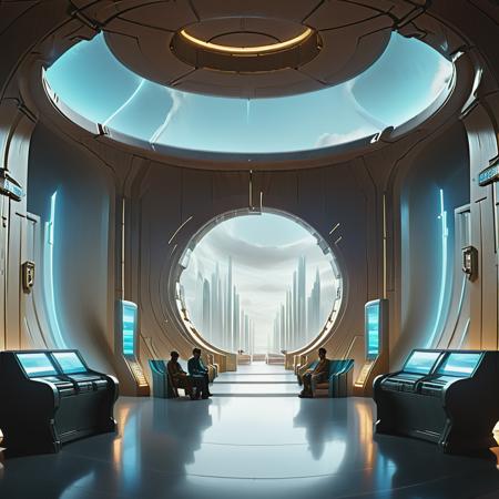 Cosmoport in capital Eternium on planet Medlan