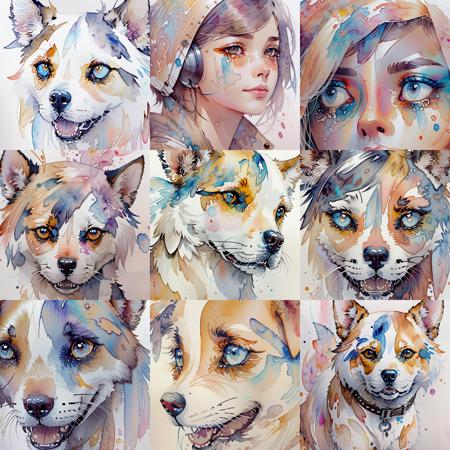 Vivid Watercolors LoRA Extraction