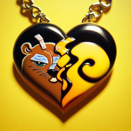 ? Split Heart Necklace PDXL ? - Custom broken heart necklace