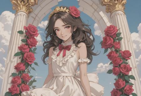 Anime Style Rose Garden