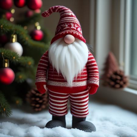 Festive Gnome with Covered Face - Tomte - Nisse