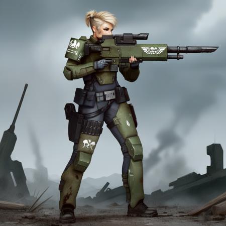 LasgunXL: Warhammer 40k Lasgun and Cadian SDXL LoRA版本v1.0 (ID: 149899)