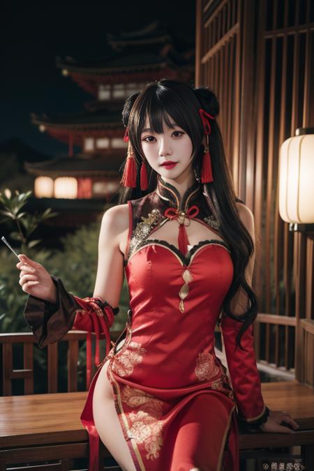 时崎狂三 新春旗袍-红黑 tokisaki kurumi chinese clothes-red&black版本v1.0 (ID: 286231)