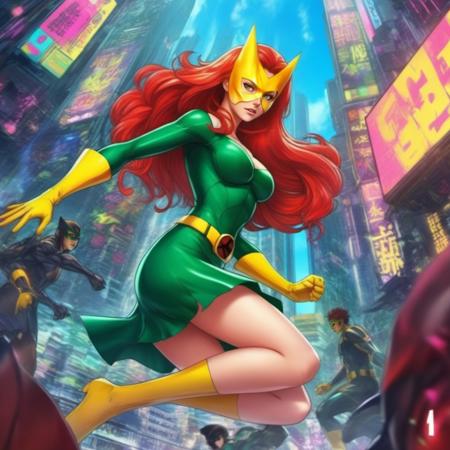 Marvel Girl - Jean Grey - SDXL - Realistic / Comics
