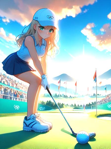 girl like playing golf