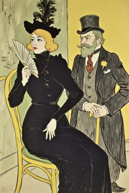 La Belle Époque Poster Style (Henri de Toulouse-Lautrec)