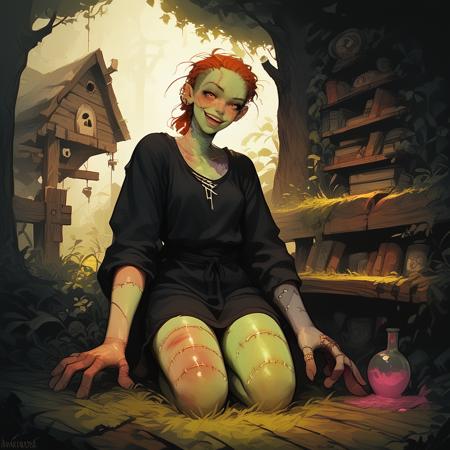 Zombie undead cute girl [LASCALAE], decomposition, patchwork, multiples sex position SFW/NSFW