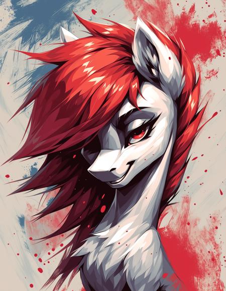 Modern abstracted portrait art (Style) [Pony XL]