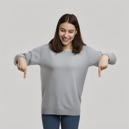 Pointing Down SDXL