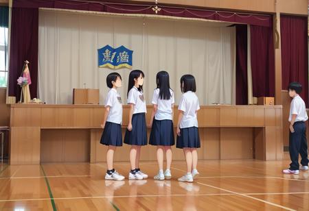 体育館 Japanese school gymnasium PONY