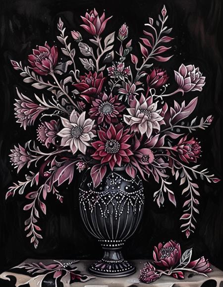 Gothic Pink Floral
