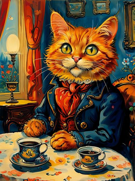style of Louis Wain [SDXL] 120
