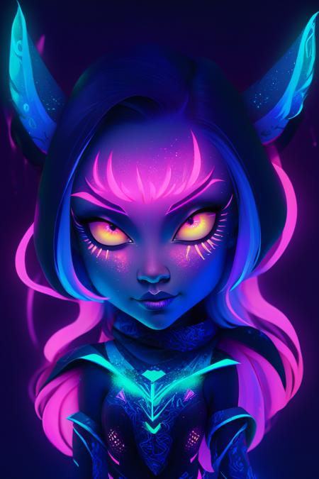 Blacklight Makeup — SDXL LoRA