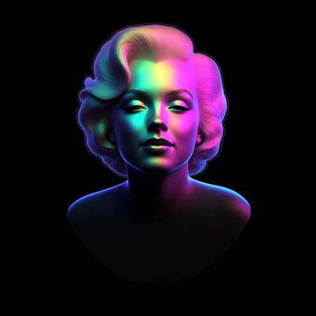 Flux LoRA Iridescent 3D Icons