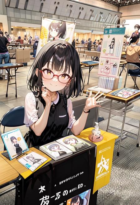 同人誌即売会 / Doujinshi convention SDXL