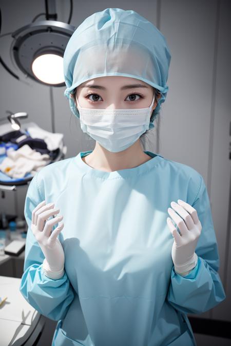 Surgeon Hands Up