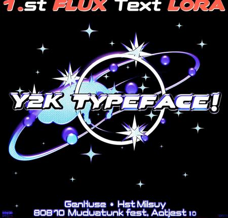 FLUX Y2K TYPEFACE版本Flux Y2K Text/Typeface (ID: 746901)