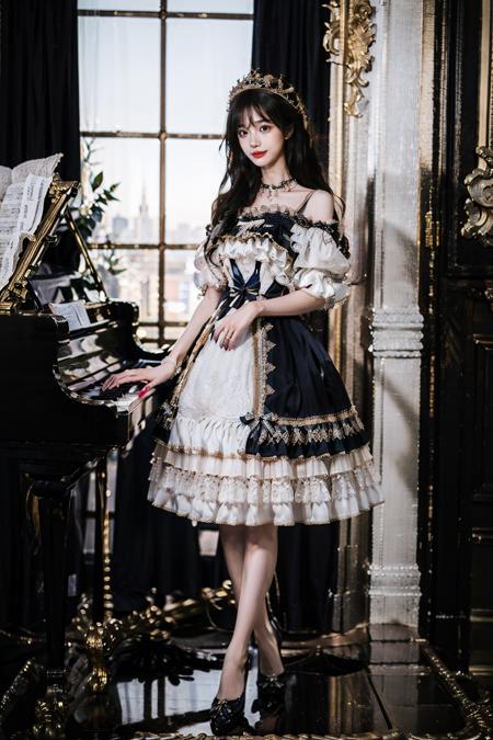 [Realistic] Modern victorian fashion dress | 洛丽塔裙子 | ロリータ ドレス Vol.2版本Style 1 (ID: 120968)