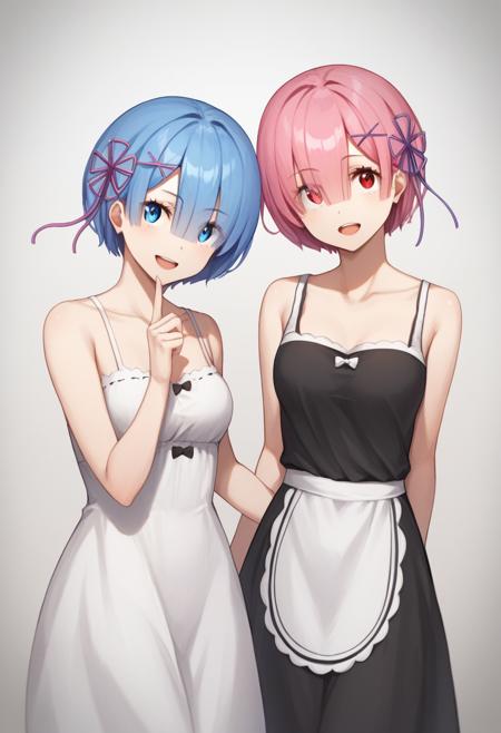 2 Girls Rem+ Ram  蕾姆 拉姆 Re:Zero 从零开始的异世界生活