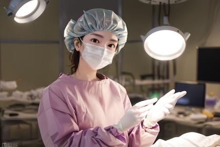 Female Surgeon / Surgical Nurse - Bouffant Cap
