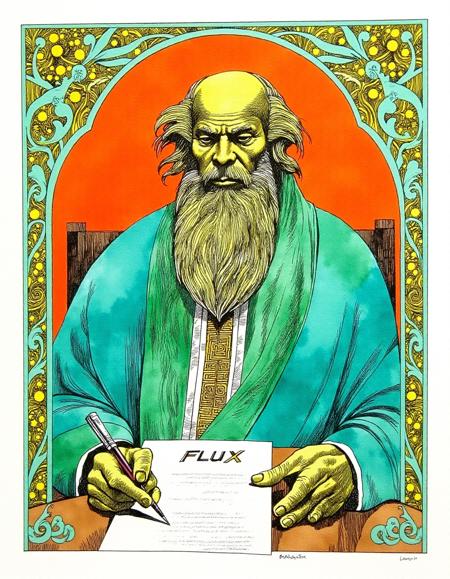 Sergio Toppi - Surreal Italian comic book style [Flux 1d]
