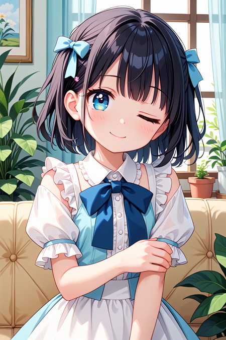 [SDXL] Wink helper / ウィンク補助