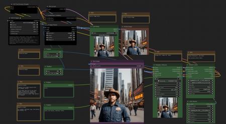 (SD 1.5 + SDXL +Pony Workflow) Apply Lora effect to image版本v4 (ID: 600231)