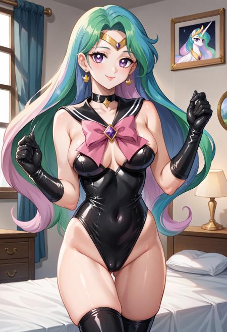 Black Latex (Clothing Transformation) Slider PonyXL
