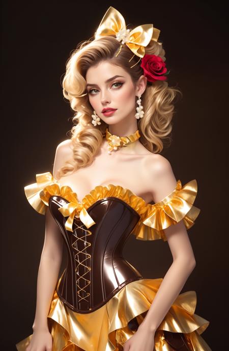 Chocolate Gold Foil Dress | Because You Deserve It!