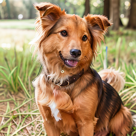 Cute dog Shelti
