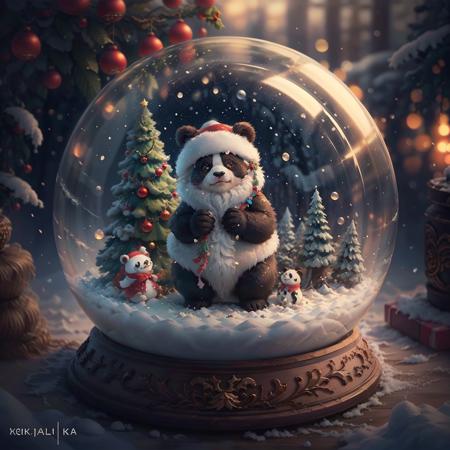 Christmas crystal ball