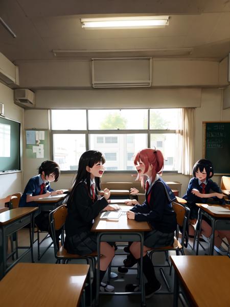 学校 School Building Scenery LoRA