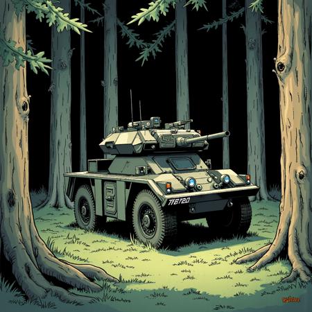 FV721 Fox Armoured Reconnaissance Vehicle (Flux)版本V1 (ID: 1060446)