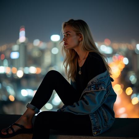 Anamorphic Bokeh + Special Effect (Shallow Depth of Field) cinematic style XL + F1D + SD1.5