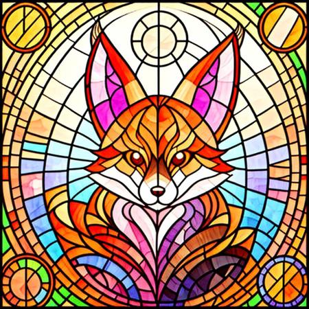 Stained glass circle