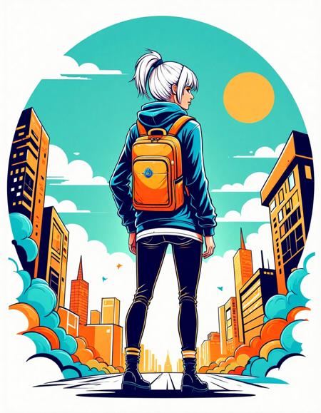 T-Shirt Vector Style - FLUX