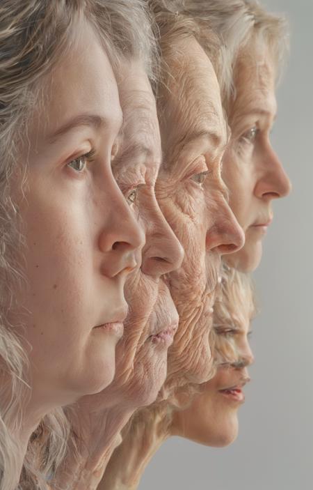 A multi face style, perhaps arranged according to age - tangbohu [SDXL] 55