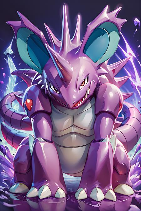 Nidoking: King Drill Pokémon | ニドキング (Pokedex #0034) [Illustrious & Pony]