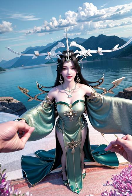 这个虚拟人有点像柳神[国漫女神系列] This virtual girl looks a bit like Liu Shen [Chinese comic goddess]