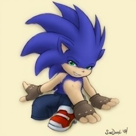 Sonic the Hedgehog Anthro Version Flux版本V1 (ID: 1314977)