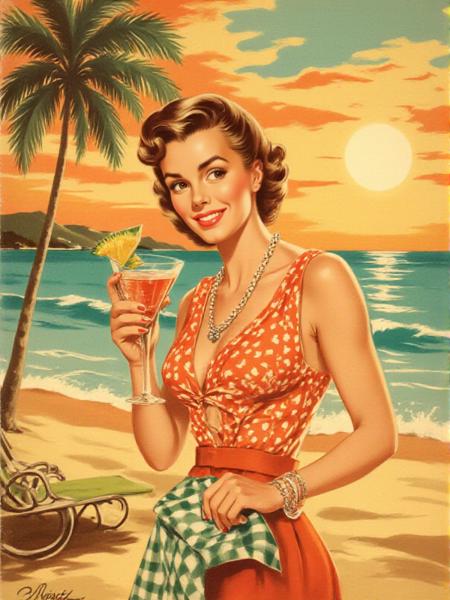 50s Illustration Style