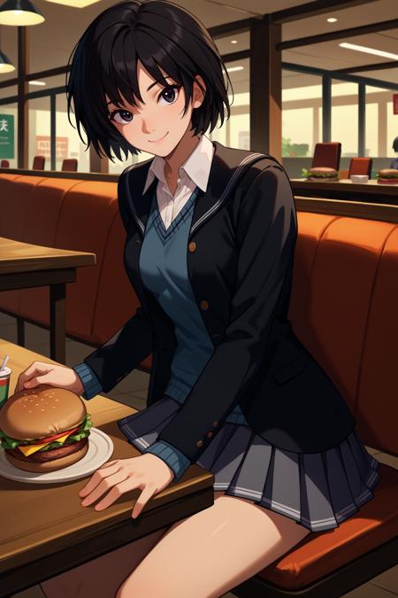 Ai Nanasaki/七咲 逢 (Amagami SS) SDXL LoRA [Pony Diffusion]