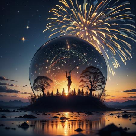 Christmas crystal ball