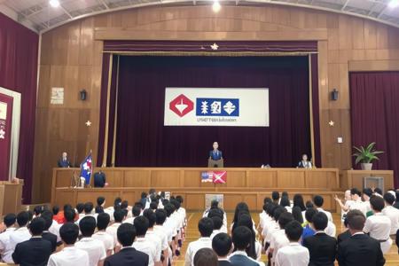 体育館 Japanese school gymnasium SD15