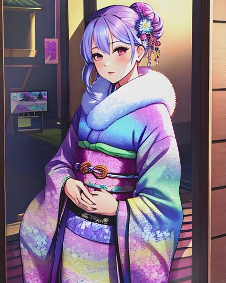 Furisode Fur Collar