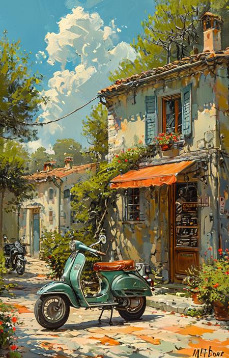 A painting style with a preference for motorcycles - tangbohu [SDXL] 5