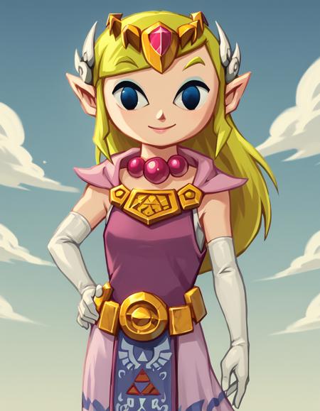 Toon Zelda (Wind Waker/Spirit Tracks) commission